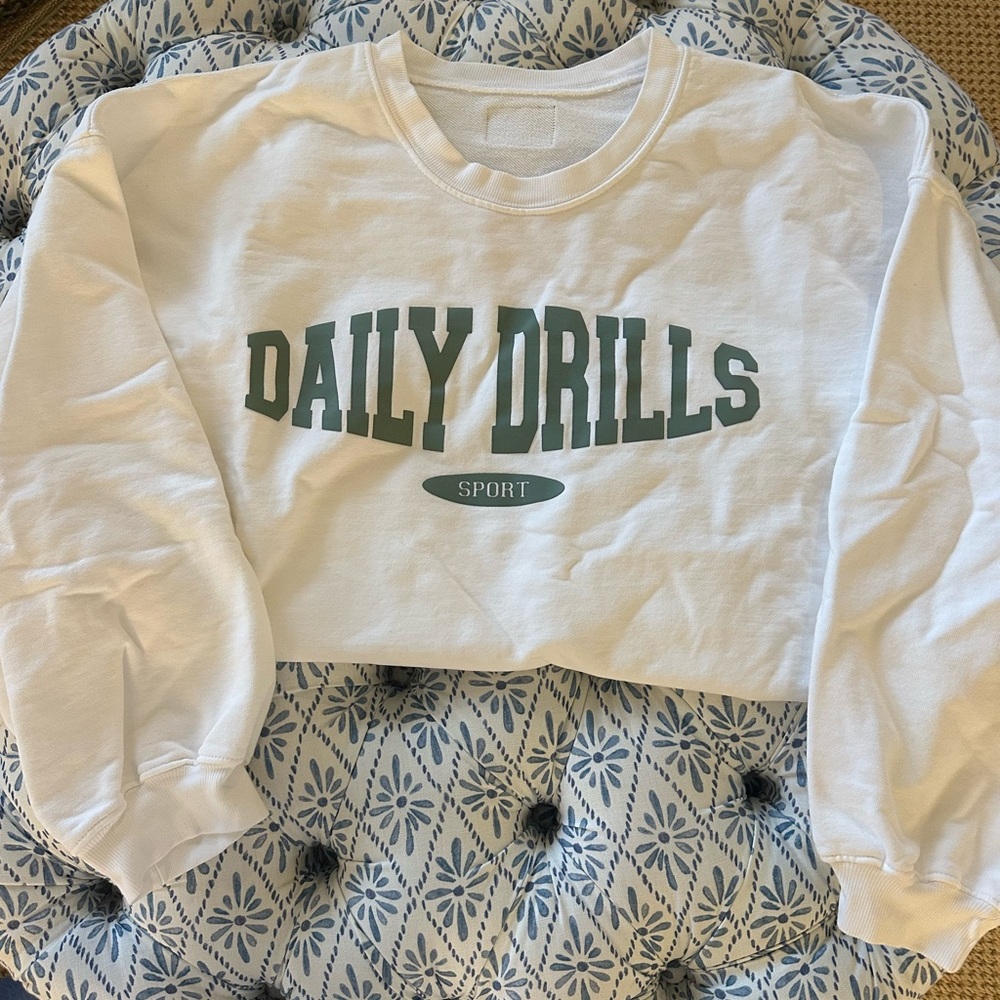 Oversized Sport Crew - White - M/L